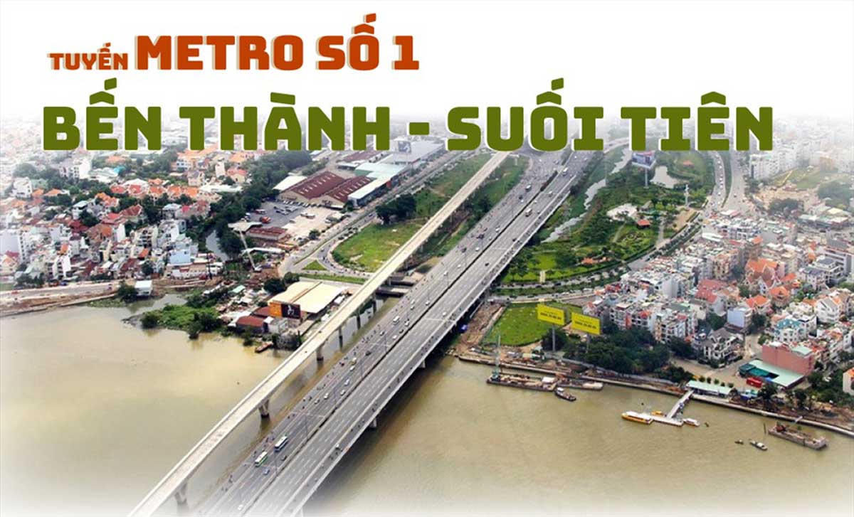 Sơ đồ tuyến Metro số 1: Bến Thành - Suối Tiên